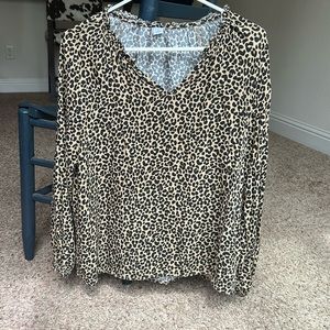 Cheetah blouse.